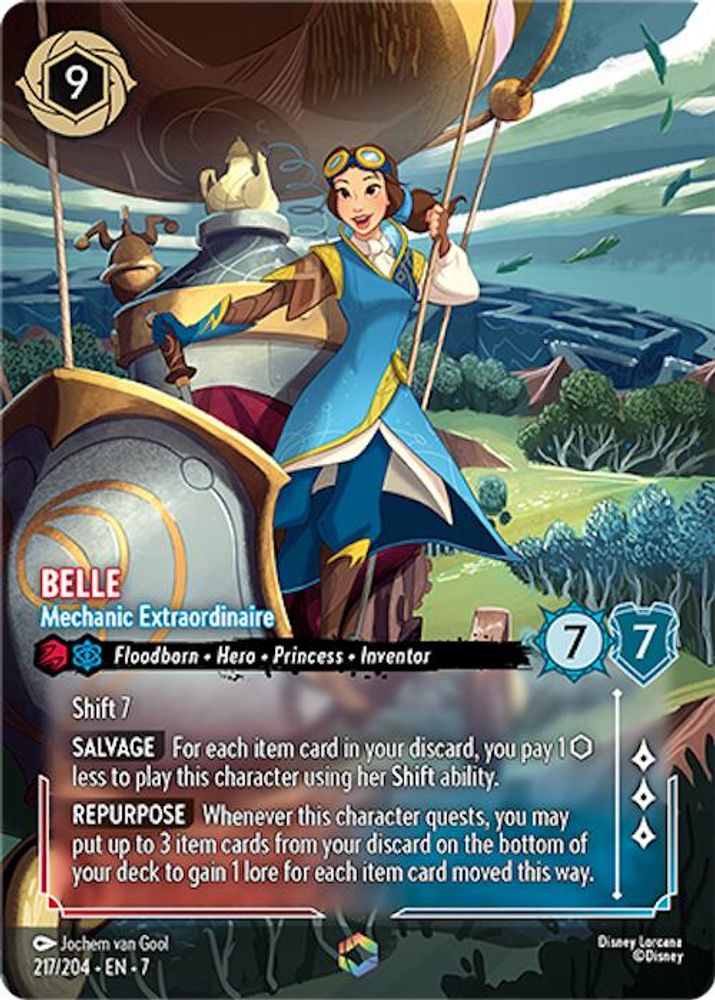 Belle - Mechanic Extraordinaire (Enchanted) 217/204 Lorcana Holo NM