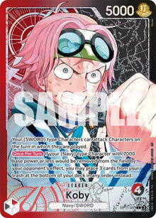 Koby (001) (Alternate Art) OP11-001 A Fist of Divine Speed One Piece Foil NM