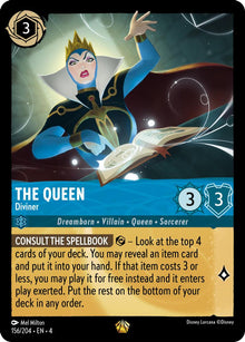 The Queen - Diviner 156/204 Legendary Ursula's Return Lorcana Near Mint