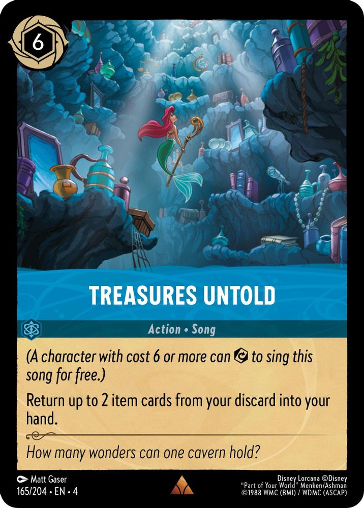 Treasures Untold 165/204 Rare Ursula's Return Lorcana Near Mint