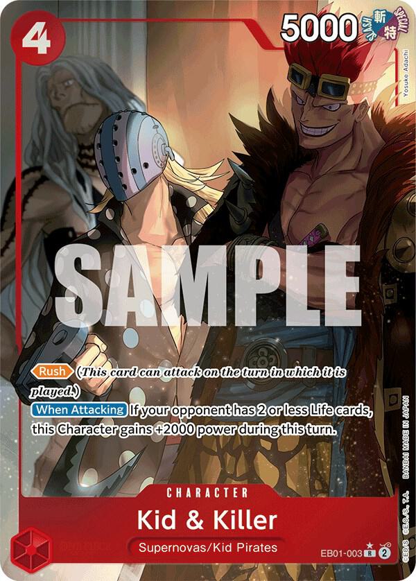 Kid & Killer (Alternate Art) EB01-003 Extra Booster: Memorial Collection One Piece Foil NM