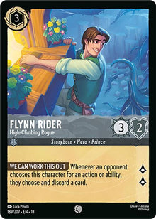 Flynn Rider - High-Climbing Rogue 189/204 Common Attack of the Vine! Lorcana NM