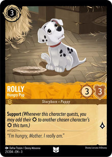 Rolly - Hungry Pup 21/204 Uncommon Into the Inklands Lorcana Near Mint