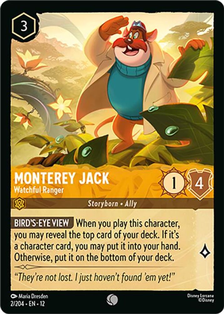 Monterey Jack - Watchful Ranger 2/204 Common Wilds Unknown Lorcana Near Mint