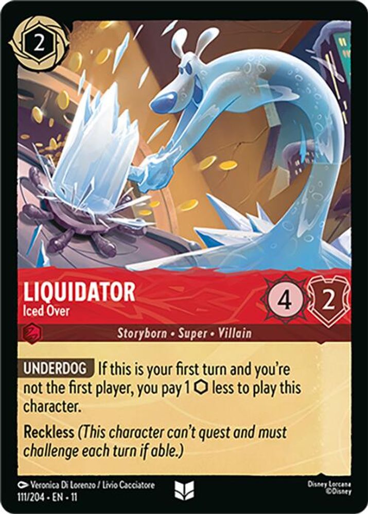 Liquidator - Iced Over 111/204 Uncommon Winterspell Lorcana Near Mint