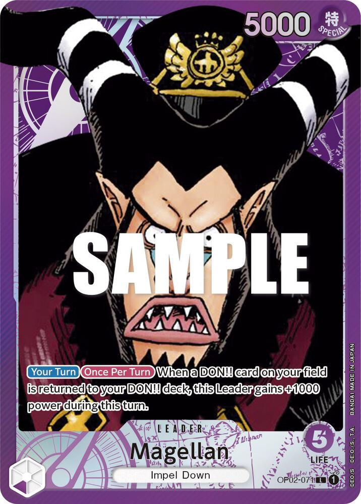 Magellan (071) (Alternate Art) OP02-071 Leader Paramount War One Piece Foil NM