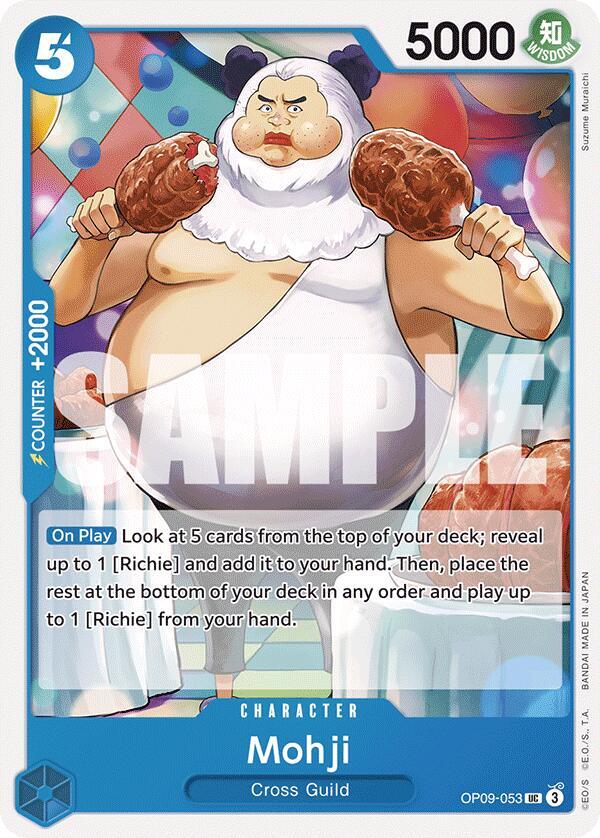 Mohji OP09-053 Uncommon Emperors in the New World One Piece Near Mint