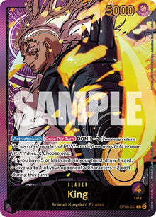 King (SP) OP08-057 Leader Extra Booster: Anime 25th Collection One Piece Foil NM