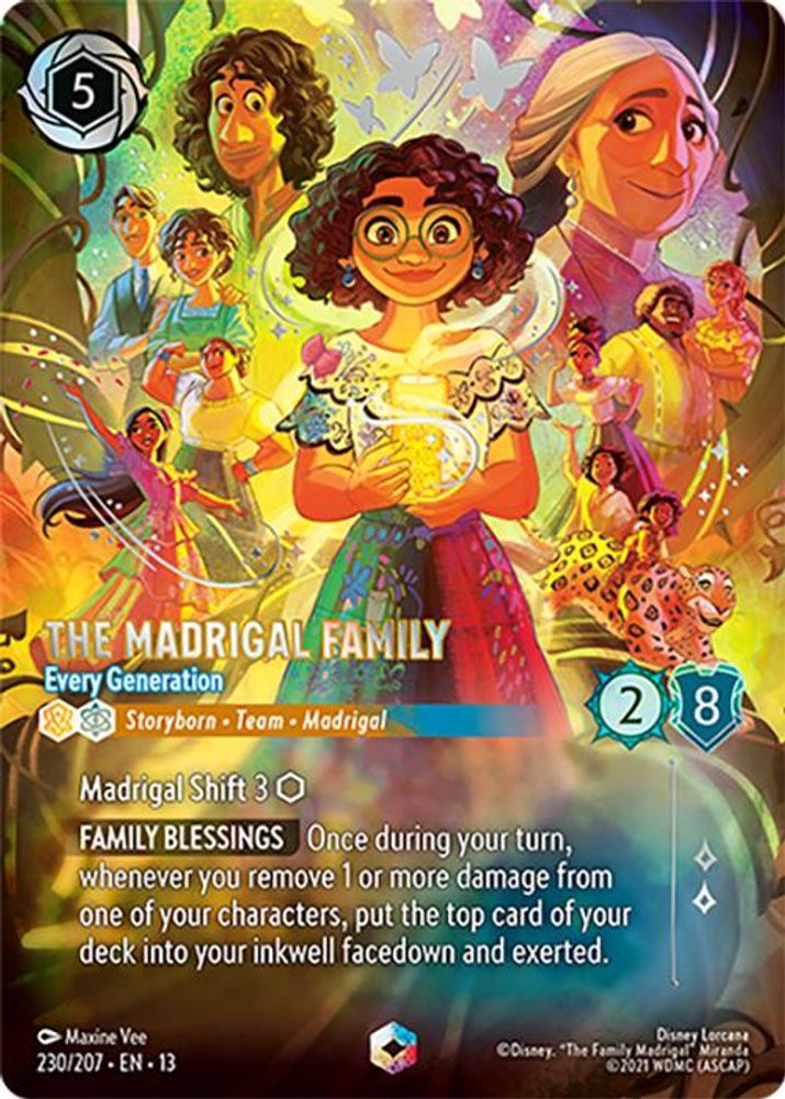 The Madrigal Family - Every Generation (Enchanted) 230/204 Lorcana Holo NM