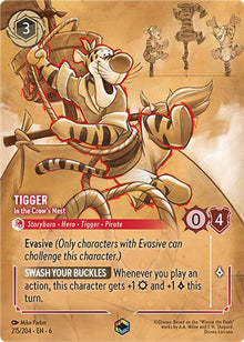 Tigger - In the Crow's Nest (Enchanted) 215/204 Azurite Sea Lorcana Holo NM