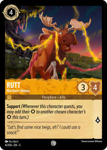 Rutt - Northern Moose 4/204 Common Shimmering Skies Lorcana Near Mint
