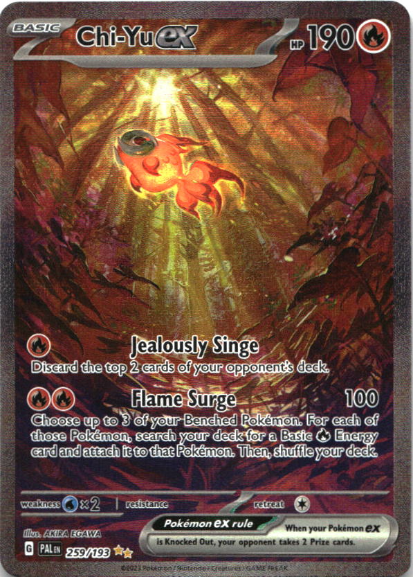Chi-Yu ex 259/193 Special Illustration Rare Paldea Evolved Pokemon Near Mint