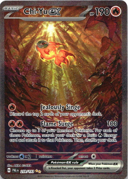 Chi-Yu ex 259/193 Special Illustration Rare Paldea Evolved Pokemon Near Mint
