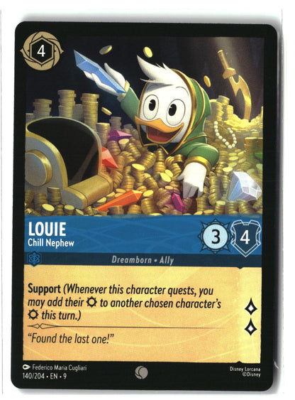 Louie - Chill Nephew 140/204 Common Fabled Lorcana Lightly Played