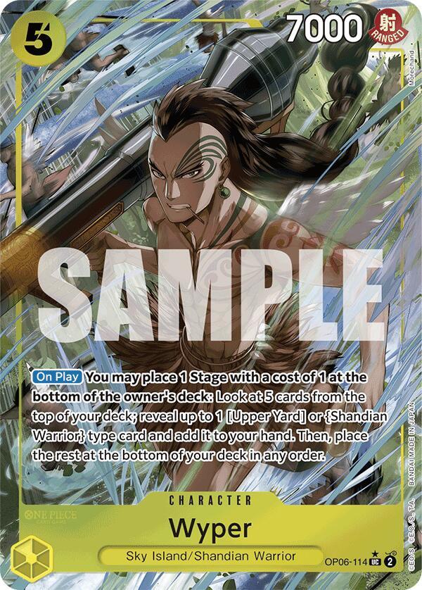 Wyper (Full Art) OP06-114 Uncommon Premium Booster -The Best- One Piece Foil NM