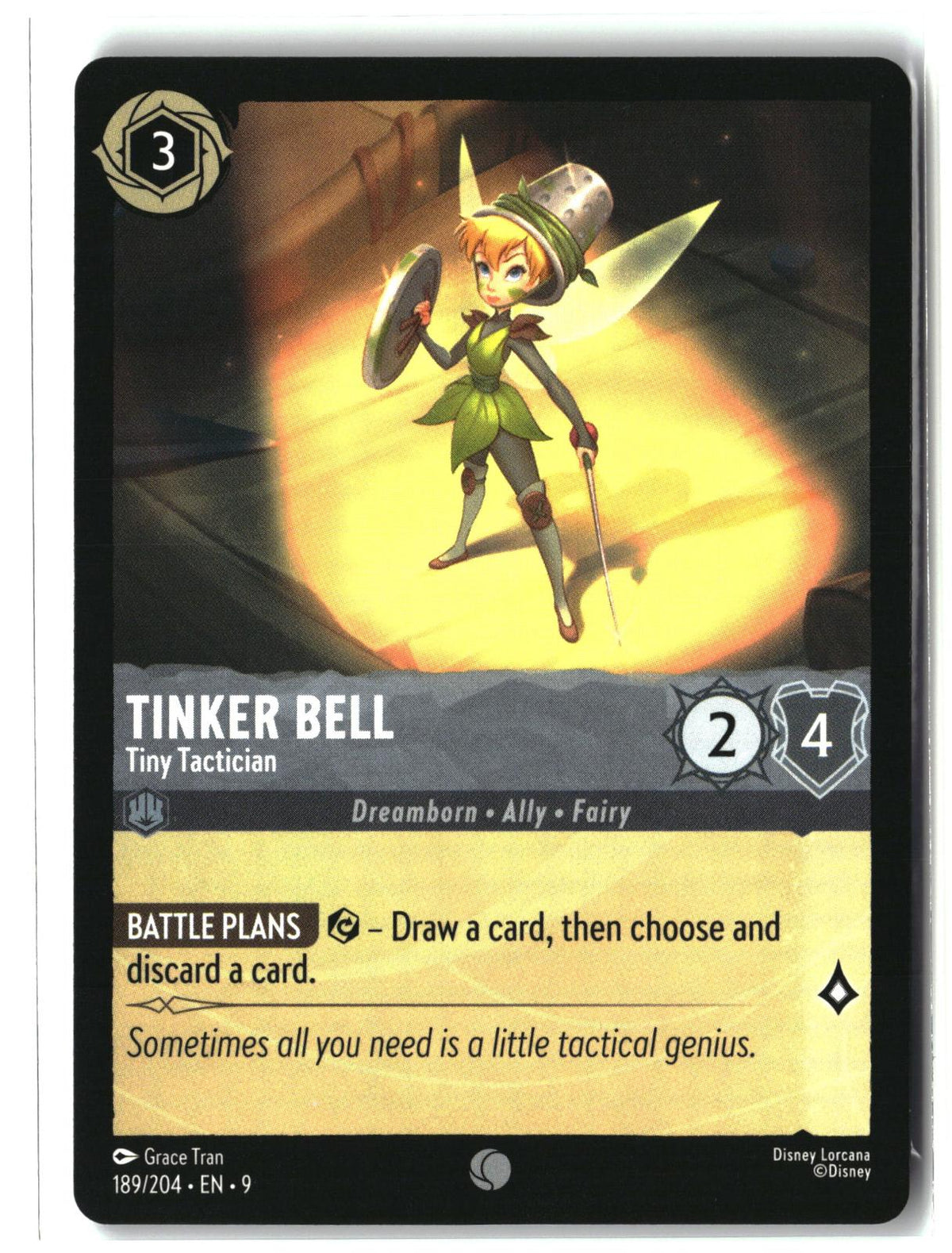 Tinker Bell - Tiny Tactician 189/204 Common Fabled Lorcana Lightly Played
