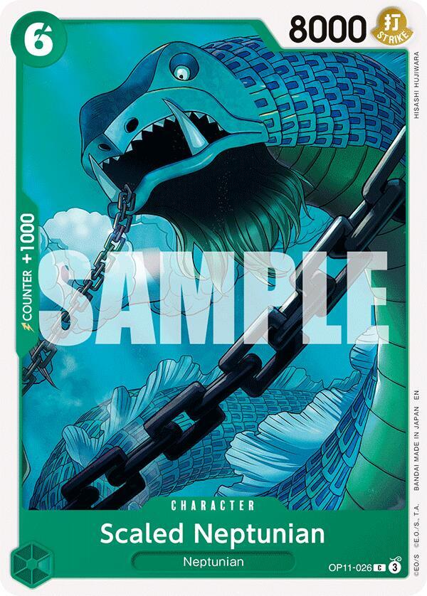 Scaled Neptunian OP11-026 Common A Fist of Divine Speed One Piece Near Mint