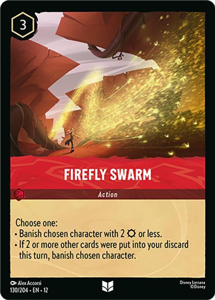 Firefly Swarm 130/204 Uncommon Wilds Unknown Lorcana Near Mint