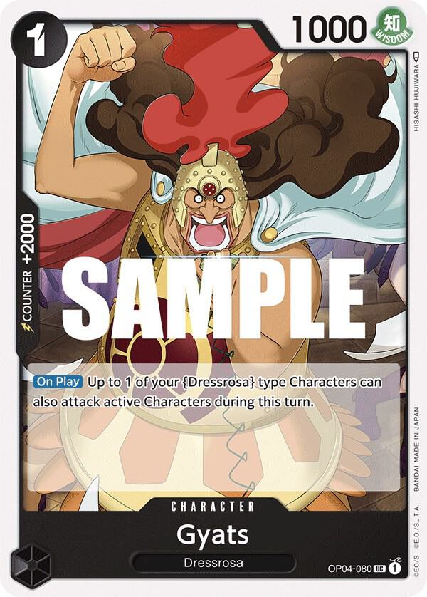 Gyats OP04-080 Uncommon Kingdoms of Intrigue One Piece Near Mint