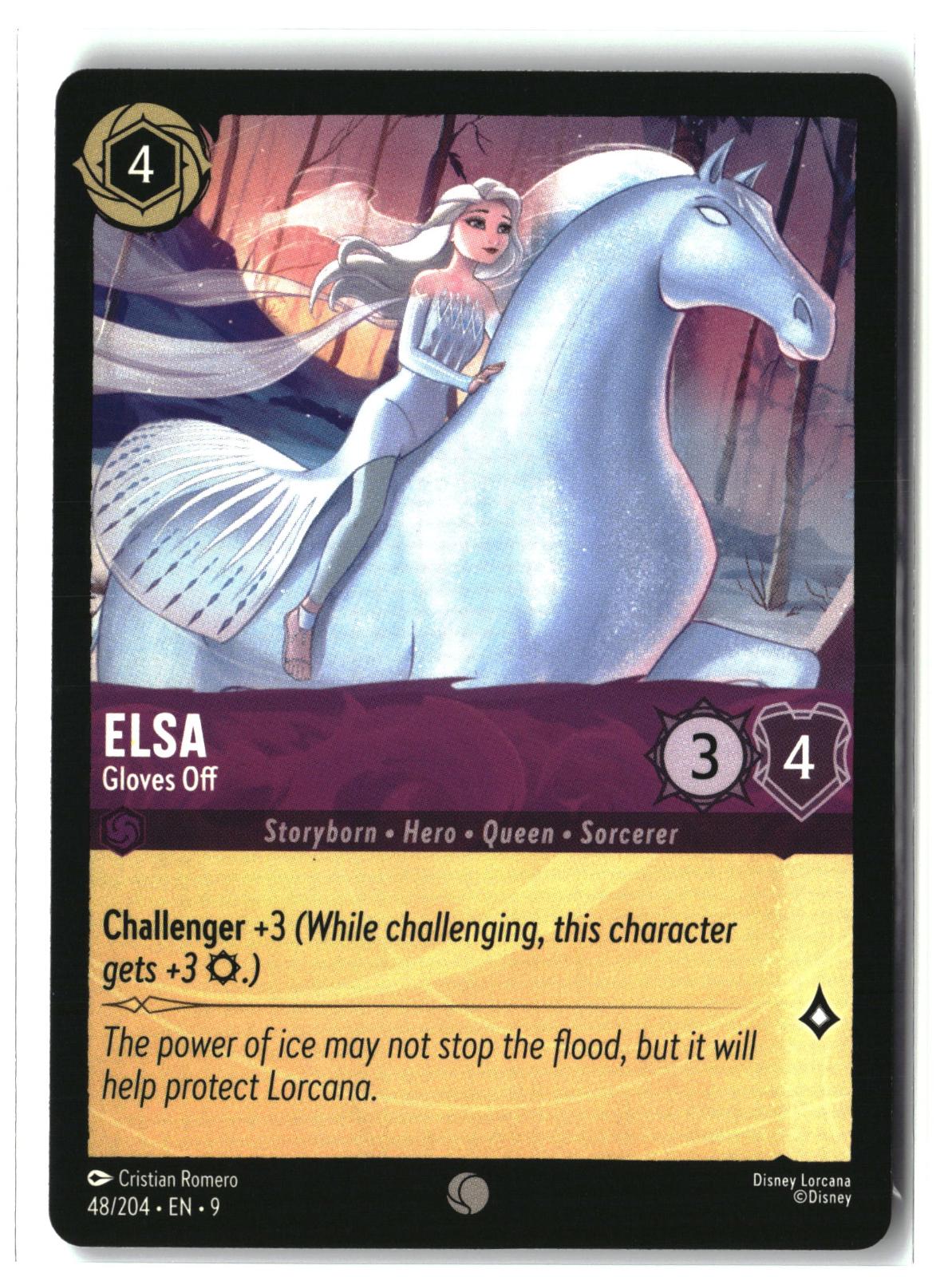 Elsa - Gloves Off 48/204 Common Fabled Lorcana Lightly Played