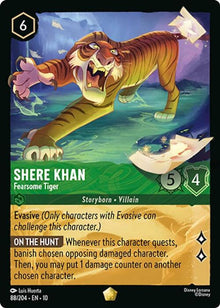 Shere Khan - Fearsome Tiger 88/204 Legendary Whispers in the Well Lorcana NM