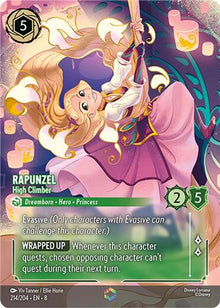 Rapunzel - High Climber (Enchanted) 214/204 Reign of Jafar Lorcana Holo NM