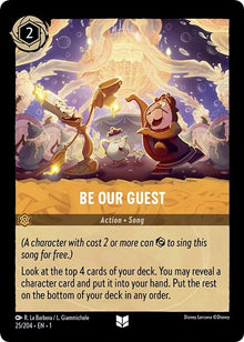Be Our Guest 25/204 Uncommon The First Chapter Lorcana Near Mint