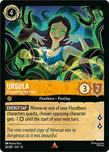Ursula - Created by the Vine 26/204 Rare Attack of the Vine! Lorcana Near Mint