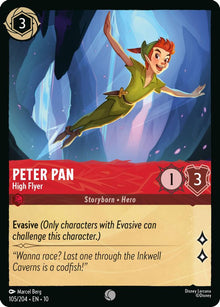 Peter Pan - High Flyer 105/204 Common Whispers in the Well Lorcana Near Mint