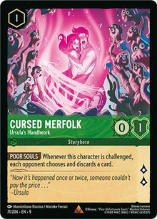 Cursed Merfolk - Ursula's Handiwork 71/204 Rare Fabled Lorcana Near Mint