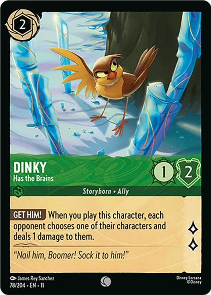 Dinky - Has the Brains 78/204 Common Winterspell Lorcana Near Mint