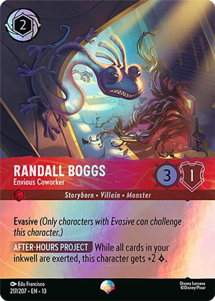 Randall Boggs - Envious Coworker (Epic) 217/204 Lorcana Holo NM