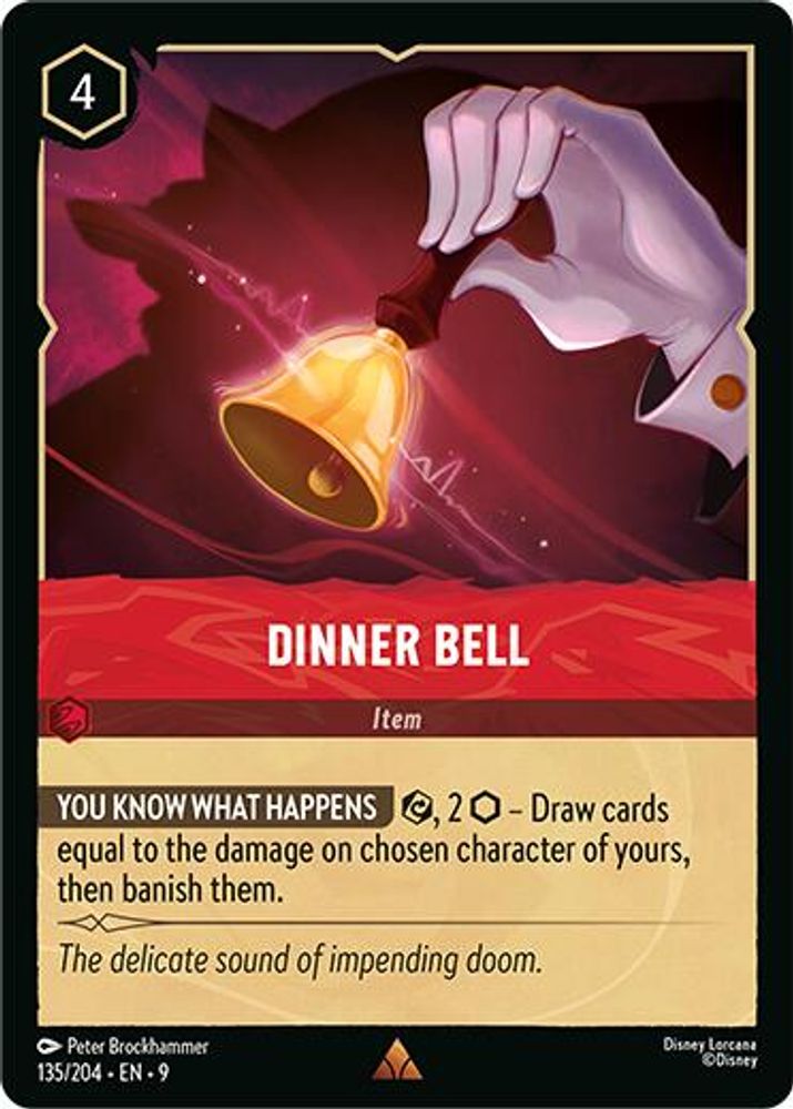Dinner Bell 135/204 Rare Fabled Lorcana Near Mint