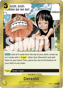 Dereshi! OP09-117 Rare Emperors in the New World One Piece Foil Near Mint