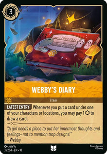 Webby's Diary 31/204 Uncommon Whispers in the Well Lorcana Near Mint