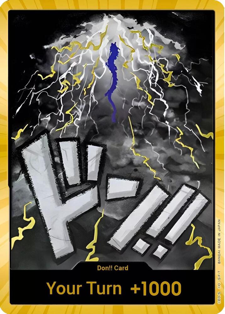 DON!! Card (Kaido) (Gold) DON!! Premium Booster -The Best- One Piece Foil NM