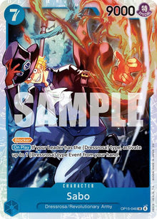 Sabo OP15-046 Super Rare Adventure on Kami's Island One Piece Foil Near Mint