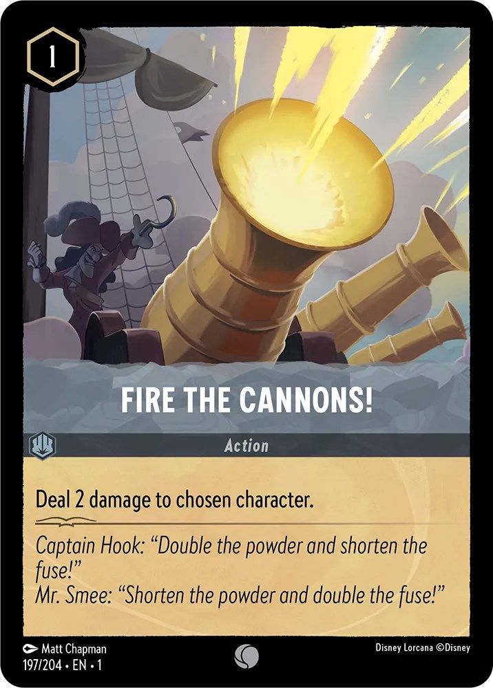 Fire the Cannons! 197/204 Common The First Chapter Lorcana Near Mint
