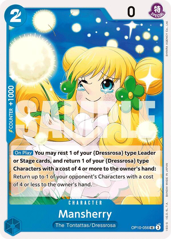 Mansherry OP10-056 Uncommon Royal Blood One Piece Near Mint