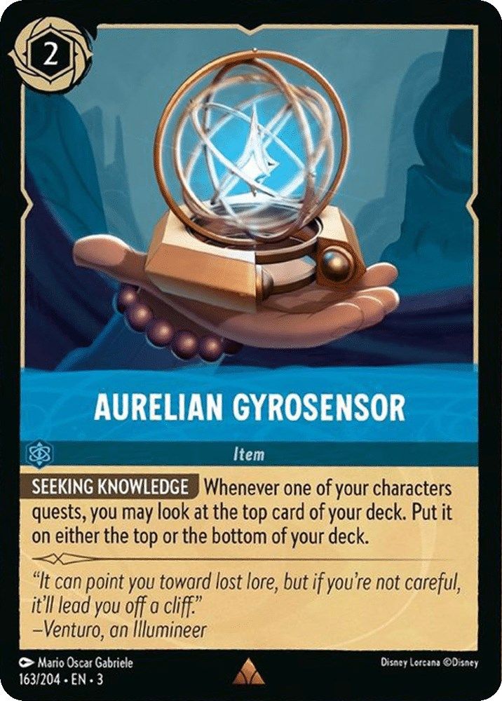 Aurelian Gyrosensor 163/204 Rare Into the Inklands Lorcana Near Mint