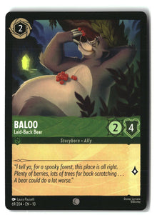 Baloo - Laid-Back Bear 69/204 Common Whispers in the Well Lorcana Lightly Played