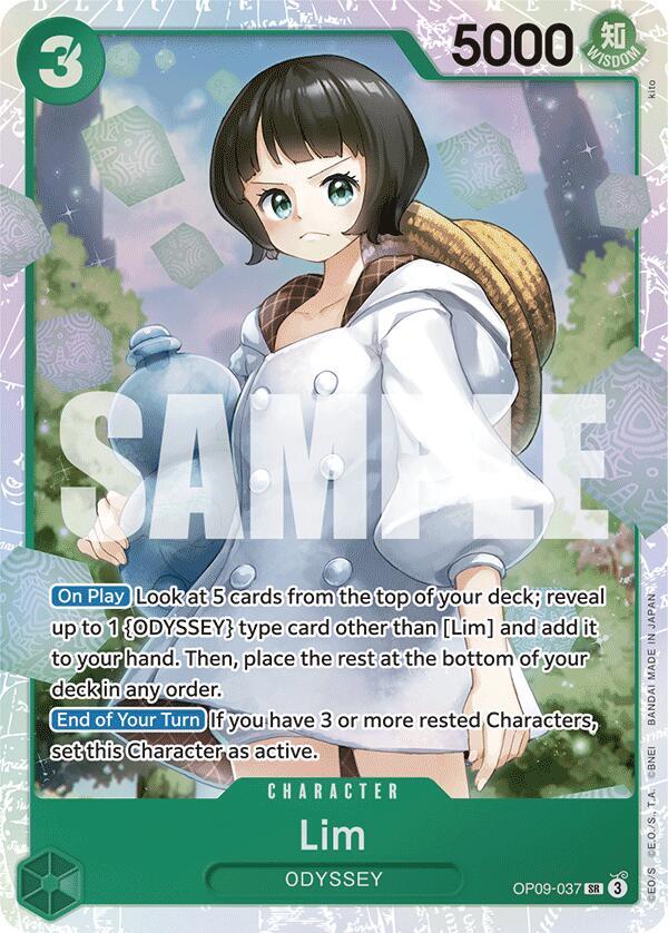 Lim (037) OP09-037 Super Rare Emperors in the New World One Piece Foil Near Mint
