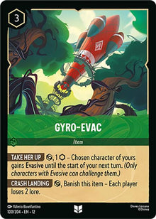 Gyro-Evac 100/204 Uncommon Wilds Unknown Lorcana Near Mint