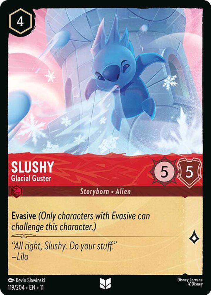 Slushy - Glacial Guster 119/204 Uncommon Winterspell Lorcana Near Mint