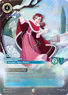 Belle - Snowfield Strategist (Enchanted) 236/204 Winterspell Lorcana Holo NM