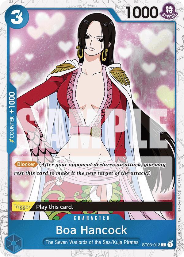 Boa Hancock (Jolly Roger Foil) ST03-013 Premium Booster -The Best- One Piece NM