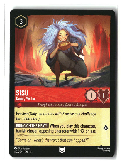 Sisu - Daring Visitor 119/204 Uncommon Fabled Lorcana Lightly Played