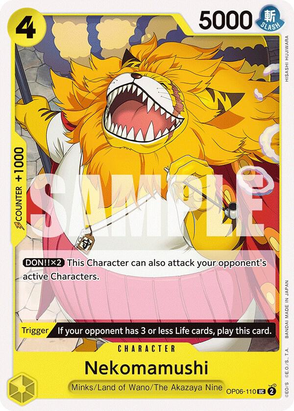 Nekomamushi OP06-110 Uncommon Wings of the Captain One Piece Near Mint