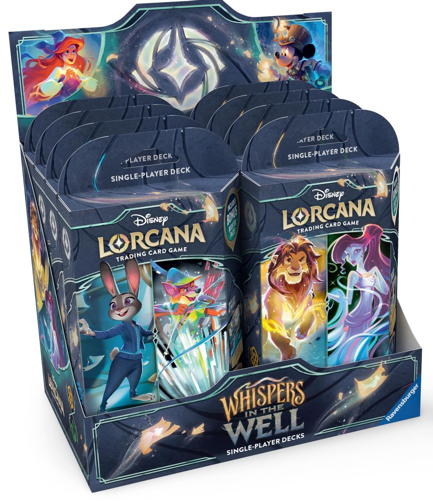 Disney Lorcana: Whispers in the Well Starter Deck Display Lorcana NM