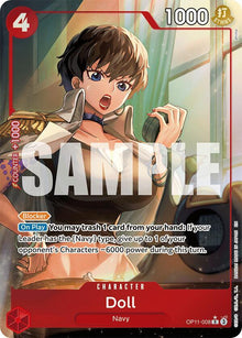 Doll (Alternate Art) OP11-008 Rare A Fist of Divine Speed One Piece Foil NM